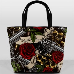 Seamless Vector Pattern Bucket Bag from ArtsNow.com Back
