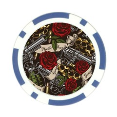 Seamless Vector Pattern Poker Chip Card Guard (10 pack) from ArtsNow.com Front