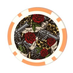 Seamless Vector Pattern Poker Chip Card Guard (10 pack) from ArtsNow.com Front