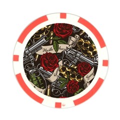 Seamless Vector Pattern Poker Chip Card Guard (10 pack) from ArtsNow.com Back