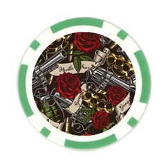 Seamless Vector Pattern Poker Chip Card Guard (10 pack) from ArtsNow.com Back