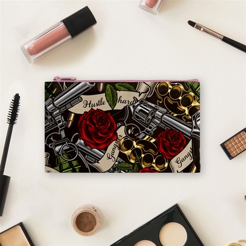Seamless Vector Pattern Cosmetic Bag (Small) from ArtsNow.com Front