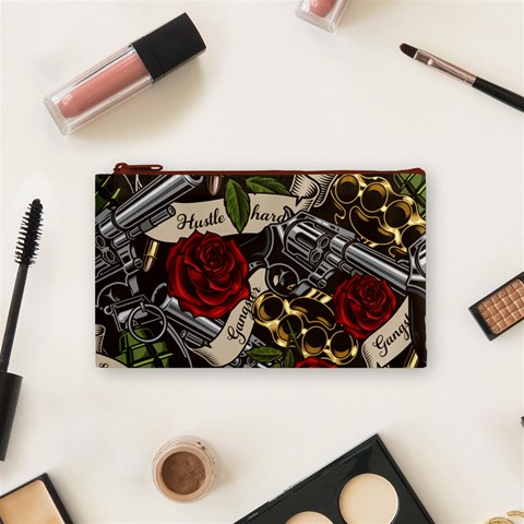 Seamless Vector Pattern Cosmetic Bag (Small) from ArtsNow.com Front