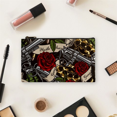 Seamless Vector Pattern Cosmetic Bag (Small) from ArtsNow.com Front