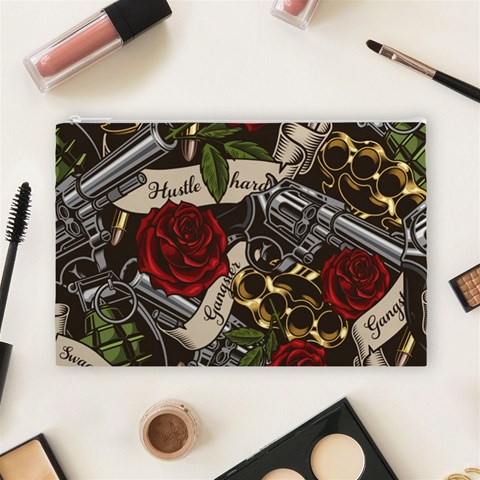 Seamless Vector Pattern Cosmetic Bag (Large) from ArtsNow.com Front