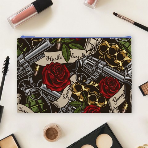 Seamless Vector Pattern Cosmetic Bag (Large) from ArtsNow.com Front