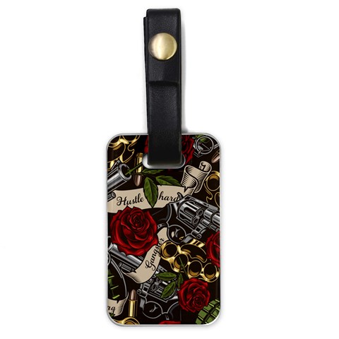 Seamless Vector Pattern Luggage Tag (one side) from ArtsNow.com Front