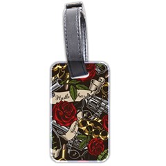 Seamless Vector Pattern Luggage Tag (two sides) from ArtsNow.com Front
