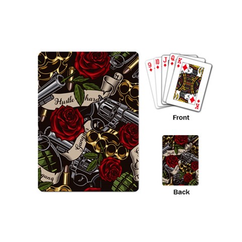 Seamless Vector Pattern Playing Cards Single Design (Mini) from ArtsNow.com Back