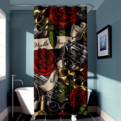 Seamless Vector Pattern Shower Curtain 36  x 72  (Stall)  from ArtsNow.com Curtain(36 X72 ) - 33.26 x66.24  Curtain(36 X72 )