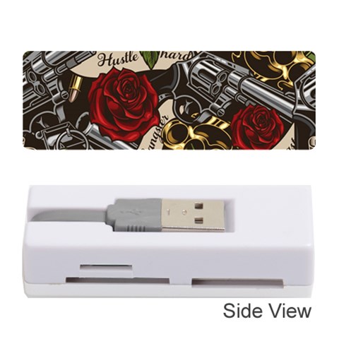 Seamless Vector Pattern Memory Card Reader (Stick) from ArtsNow.com Front
