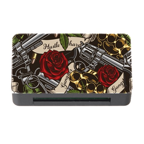 Seamless Vector Pattern Memory Card Reader with CF from ArtsNow.com Front