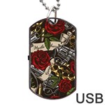 Seamless Vector Pattern Dog Tag USB Flash (Two Sides)