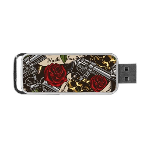 Seamless Vector Pattern Portable USB Flash (Two Sides) from ArtsNow.com Front