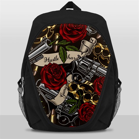 Seamless Vector Pattern Backpack Bag from ArtsNow.com Front
