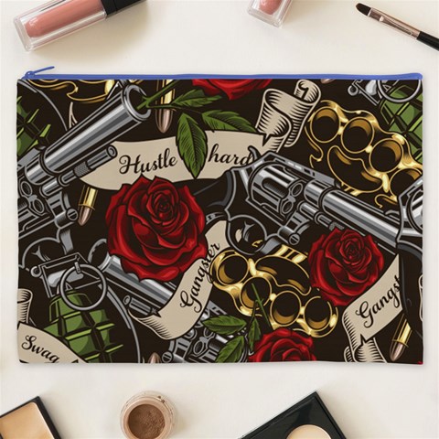 Seamless Vector Pattern Cosmetic Bag (XXXL) from ArtsNow.com Front