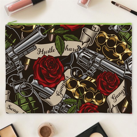 Seamless Vector Pattern Cosmetic Bag (XXXL) from ArtsNow.com Front