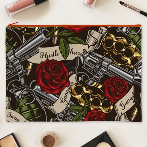Seamless Vector Pattern Cosmetic Bag (XXXL) from ArtsNow.com Front