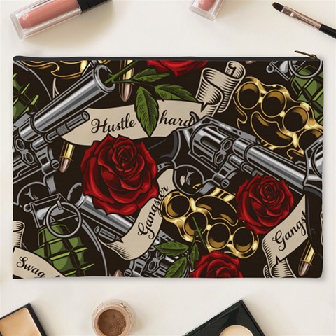 Seamless Vector Pattern Cosmetic Bag (XXXL) from ArtsNow.com Back