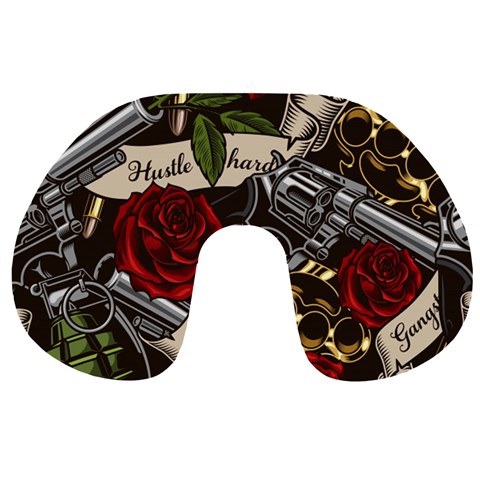 Seamless Vector Pattern Travel Neck Pillow from ArtsNow.com Back