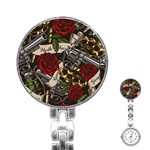 Seamless Vector Pattern Stainless Steel Nurses Watch