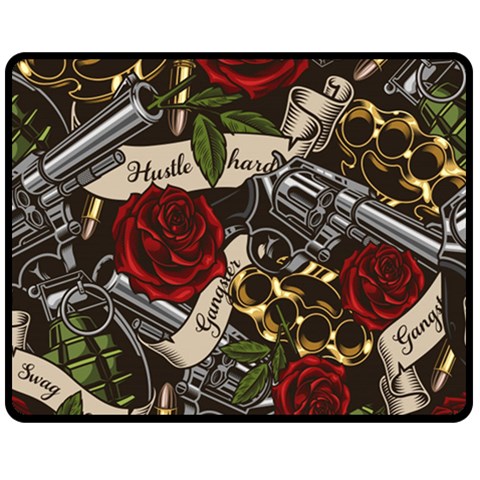 Seamless Vector Pattern Double Sided Fleece Blanket (Medium)  from ArtsNow.com 58.8 x47.4  Blanket Front