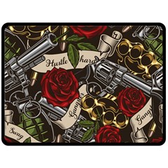Seamless Vector Pattern Double Sided Fleece Blanket (Large)  from ArtsNow.com 80 x60  Blanket Back