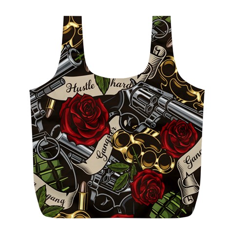 Seamless Vector Pattern Full Print Recycle Bag (L) from ArtsNow.com Front