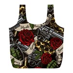 Seamless Vector Pattern Full Print Recycle Bag (L)