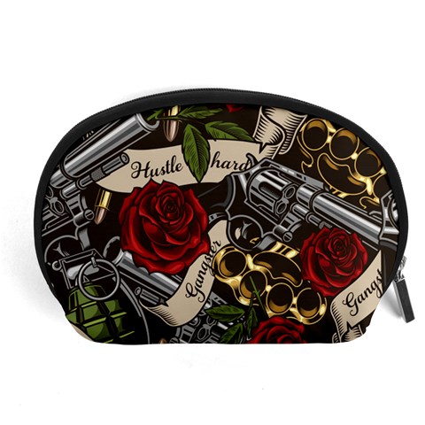 Seamless Vector Pattern Accessory Pouch (Large) from ArtsNow.com Front