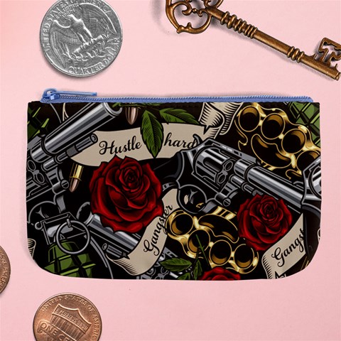 Seamless Vector Pattern Large Coin Purse from ArtsNow.com Front