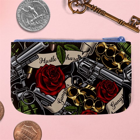 Seamless Vector Pattern Large Coin Purse from ArtsNow.com Back