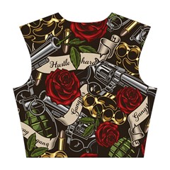 Seamless Vector Pattern Cotton Crop Top from ArtsNow.com Back