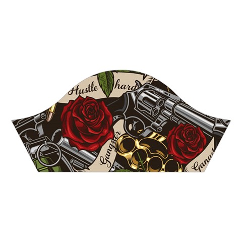 Seamless Vector Pattern Cotton Crop Top from ArtsNow.com Left Sleeve