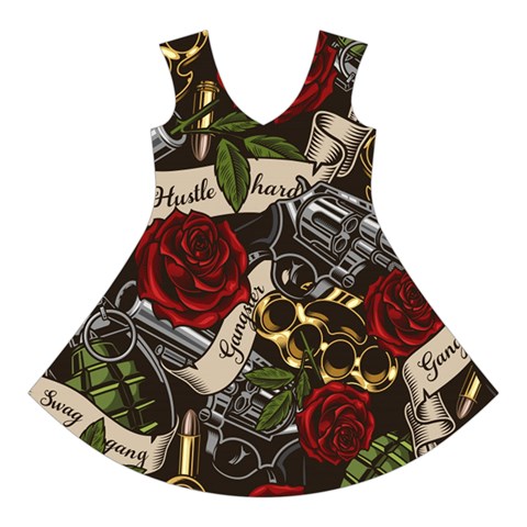 Seamless Vector Pattern Short Sleeve V Front