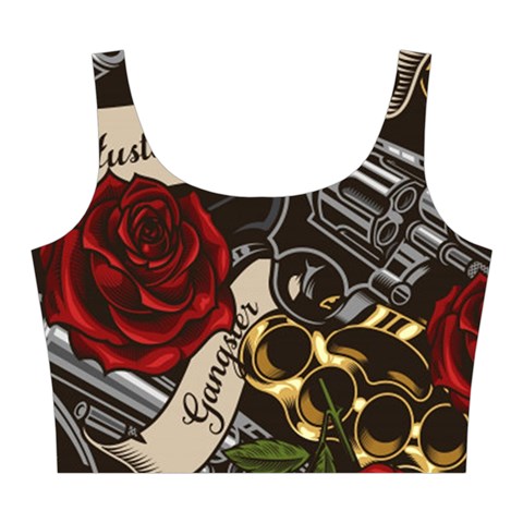Seamless Vector Pattern Midi Sleeveless Dress from ArtsNow.com Top Front