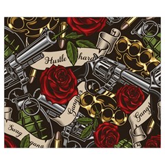 Seamless Vector Pattern Zipper Medium Tote Bag from ArtsNow.com Back