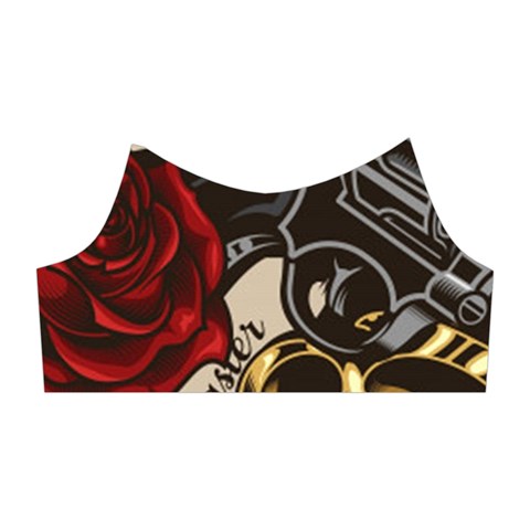 Seamless Vector Pattern Shoulder Cutout Velvet One Piece from ArtsNow.com Right Sleeve