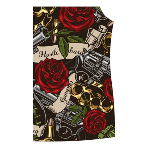 Seamless Vector Pattern Women s Button Up Vest from ArtsNow.com Front Left