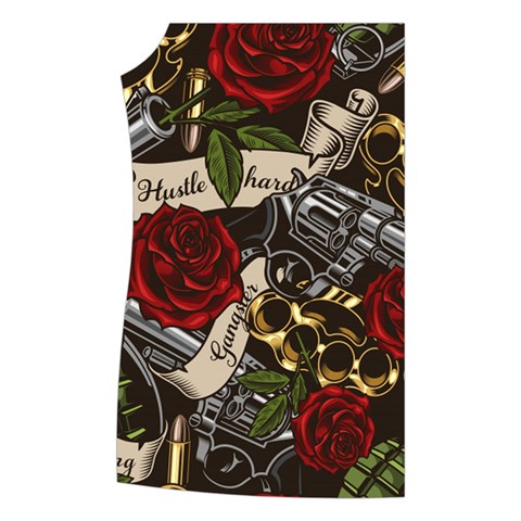 Seamless Vector Pattern Women s Button Up Vest from ArtsNow.com Front Right