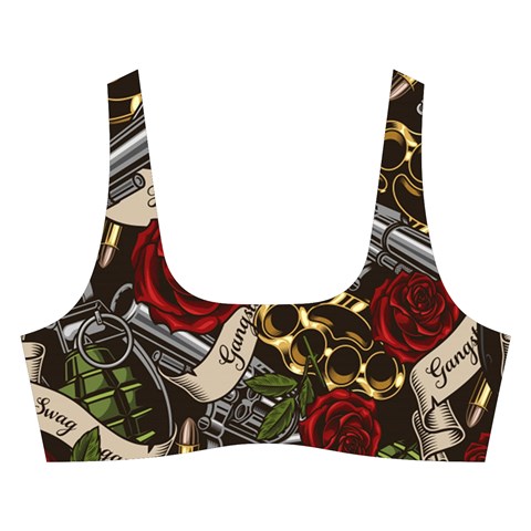 Seamless Vector Pattern Cross Back Hipster Bikini Set from ArtsNow.com Front