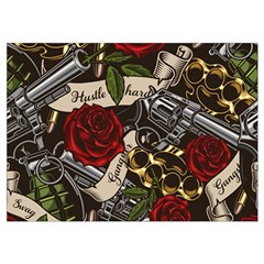 Seamless Vector Pattern Wristlet Pouch Bag (Small) from ArtsNow.com Belt Loop