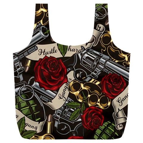Seamless Vector Pattern Full Print Recycle Bag (XXL) from ArtsNow.com Front
