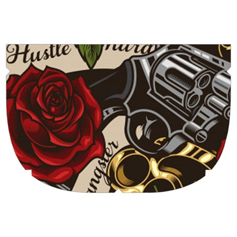 Seamless Vector Pattern Makeup Case (Large) from ArtsNow.com Side Left