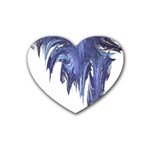 Barely Flowing Rubber Heart Coaster (4 pack)