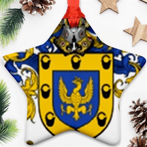 Soto Coat of Arm Ornament (Star) from ArtsNow.com Front