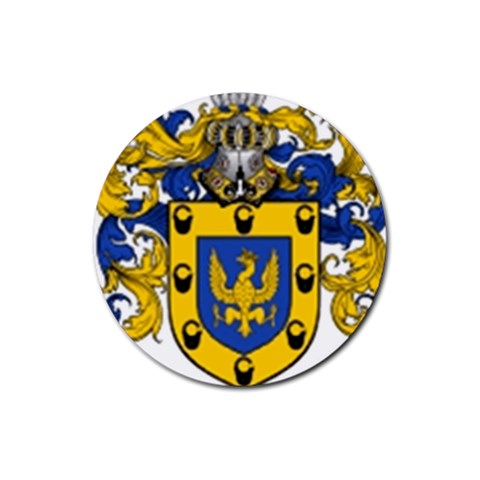 Soto Coat of Arm Rubber Round Coaster (4 pack)  from ArtsNow.com Front