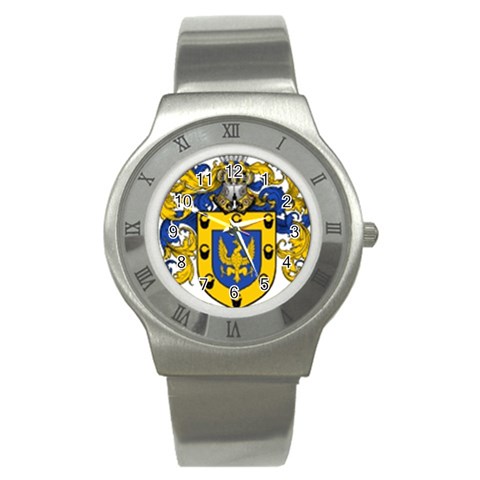 Soto Coat of Arm Stainless Steel Watch from ArtsNow.com Front