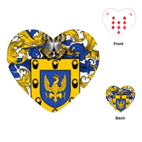 Soto Coat of Arm Playing Cards Single Design (Heart) from ArtsNow.com Front