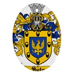 Soto Coat of Arm Oval Ornament (Two Sides)